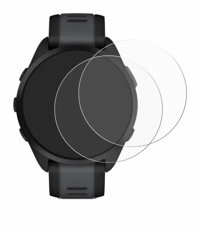 Imagen del dispositivo Garmin Forerunner 165 con una amplia variedad de protectores de pantalla.