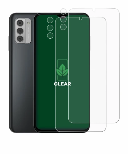 Imagen del dispositivo Nokia G42 5G (Frontal+Cámara) con una amplia variedad de protectores de pantalla.