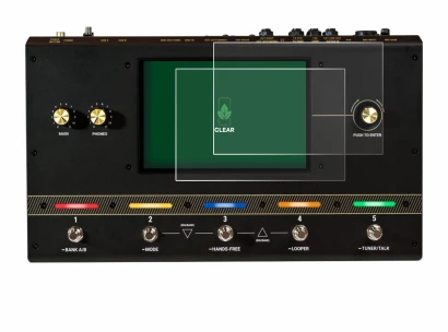 Imagen del dispositivo Headrush Core con una amplia variedad de protectores de pantalla.