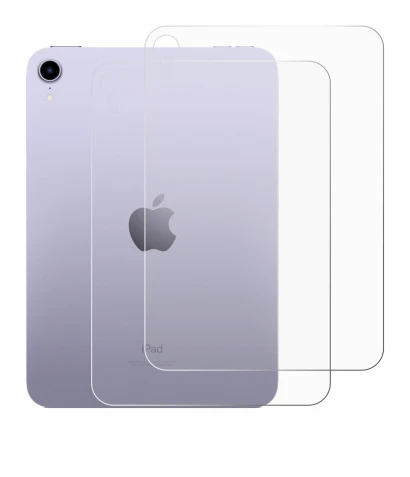 Imagen del dispositivo Apple iPad Mini 7 2024 (Trasero) con una amplia variedad de protectores de pantalla.