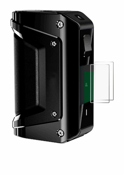 Imagen del dispositivo geekvape Aegis 3 con una amplia variedad de protectores de pantalla.