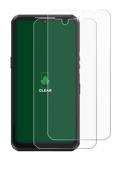Imagen del dispositivo Oukitel WP39 con una amplia variedad de protectores de pantalla.