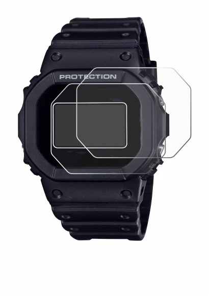 Imagen del dispositivo Casio G-Shock DW-5600RL-1 con una amplia variedad de protectores de pantalla.