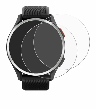 Imagen del dispositivo Garmin Approach S44 con una amplia variedad de protectores de pantalla.