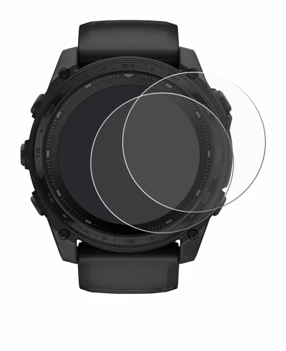 Imagen del dispositivo Garmin Tactix 8 Solar (51 mm) con una amplia variedad de protectores de pantalla.