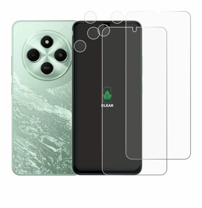 Imagen del dispositivo Xiaomi Poco C75 (Frontal+Cámara) con una amplia variedad de protectores de pantalla.