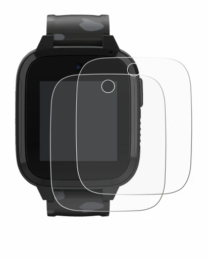 Imagen del dispositivo Xplora XGO3 (2da Gen.) con una amplia variedad de protectores de pantalla.