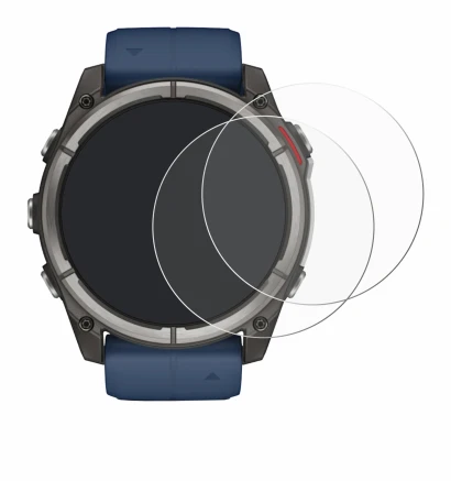 Imagen del dispositivo Garmin quatix 8 (51 mm) con una amplia variedad de protectores de pantalla.