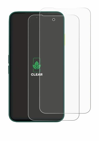 Imagen del dispositivo Fairphone 6 con una amplia variedad de protectores de pantalla.