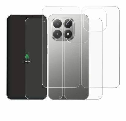 Imagen del dispositivo Xiaomi 15T (Frontal+Trasero) con una amplia variedad de protectores de pantalla.