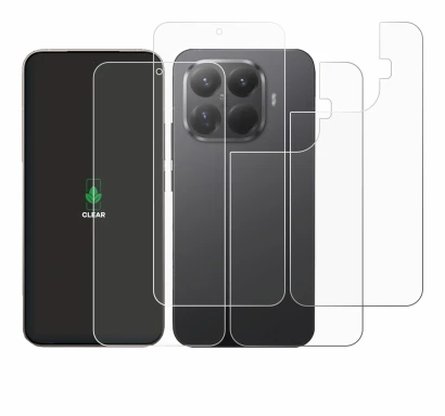 Imagen del dispositivo Xiaomi 15T Pro (Frontal+Trasero) con una amplia variedad de protectores de pantalla.