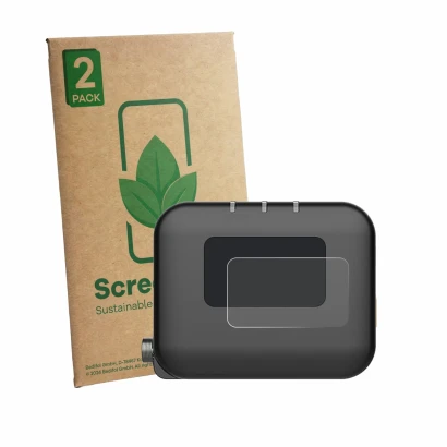 Parte frontal de un envase de producto con el logotipo de la marca ScreenLeaf. Al lado se muestra el dispositivo Deity TC-1 co