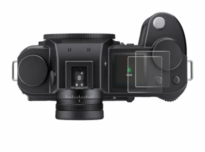 Imagen del dispositivo Leica SL3-P (pantalla de hombro) con una amplia variedad de protectores de pantalla.