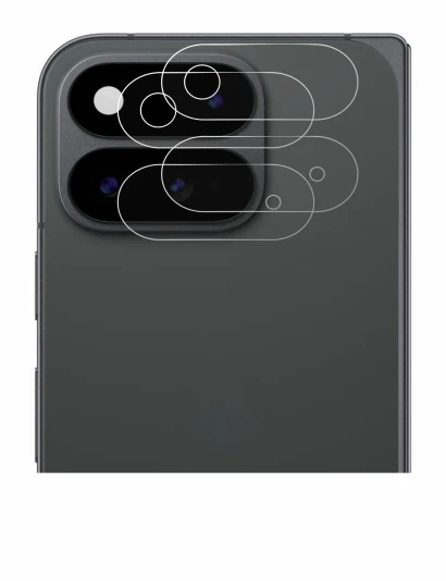 Imagen del dispositivo Google Pixel 11 Pro Fold (SÓLO Cámara) con una amplia variedad de protectores de pantalla.