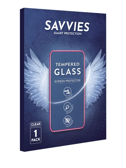 Parte frontal de un envase de producto con el logotipo de la marca Savvies