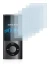 Imagen del dispositivo Apple iPod nano 2009 (5a. Gen.) con una amplia variedad de protectores de pantalla.