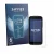 Parte frontal de un envase de producto con el logotipo de la marca Savvies. Al lado se muestra el dispositivo Doogee Fire 3 co