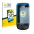 Parte frontal de un envase de producto con el logotipo de la marca BROTECT. Al lado se muestra el dispositivo Nokia C2-05 con 