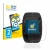 Parte frontal de un envase de producto con el logotipo de la marca BROTECT. Al lado se muestra el dispositivo Polar M400 con s