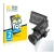 Parte frontal de un envase de producto con el logotipo de la marca BROTECT. Al lado se muestra el dispositivo Arri MVF-2 con s