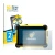 Parte frontal de un envase de producto con el logotipo de la marca BROTECT. Al lado se muestra el dispositivo Trimble T10 con 