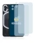 Imagen del dispositivo Nothing Phone (1) (Frontal+Cámara) con una amplia variedad de protectores de pantalla.