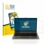 Parte frontal de un envase de producto con el logotipo de la marca BROTECT. Al lado se muestra el dispositivo Fujitsu Lifebook