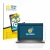 Parte frontal de un envase de producto con el logotipo de la marca BROTECT. Al lado se muestra el dispositivo Dell Latitude 54