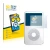 Parte frontal de un envase de producto con el logotipo de la marca BROTECT. Al lado se muestra el dispositivo Apple iPod class