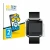 Parte frontal de un envase de producto con el logotipo de la marca BROTECT. Al lado se muestra el dispositivo Fitbit Blaze con