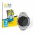Parte frontal de un envase de producto con el logotipo de la marca BROTECT. Al lado se muestra el dispositivo Garmin Instinct 