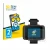Parte frontal de un envase de producto con el logotipo de la marca BROTECT. Al lado se muestra el dispositivo Garmin Foretrex 