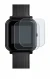Imagen del dispositivo Bangle.js 2 con una amplia variedad de protectores de pantalla.