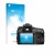 Parte frontal de un envase de producto con el logotipo de la marca upscreen. Al lado se muestra el dispositivo Sony Alpha 580 