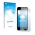 Parte frontal de un envase de producto con el logotipo de la marca upscreen. Al lado se muestra el dispositivo Apple iPod Touc