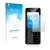 Parte frontal de un envase de producto con el logotipo de la marca upscreen. Al lado se muestra el dispositivo Nokia 206 Dual 