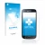 Parte frontal de un envase de producto con el logotipo de la marca upscreen. Al lado se muestra el dispositivo Samsung Galaxy 