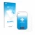 Parte frontal de un envase de producto con el logotipo de la marca upscreen. Al lado se muestra el dispositivo Polar V650 con 