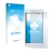 Parte frontal de un envase de producto con el logotipo de la marca upscreen. Al lado se muestra el dispositivo Gionee Marathon