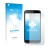 Parte frontal de un envase de producto con el logotipo de la marca upscreen. Al lado se muestra el dispositivo Doogee DG320 co