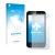 Parte frontal de un envase de producto con el logotipo de la marca upscreen. Al lado se muestra el dispositivo Vodafone Smart 