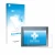Parte frontal de un envase de producto con el logotipo de la marca upscreen. Al lado se muestra el dispositivo Siemens Simatic
