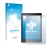 Parte frontal de un envase de producto con el logotipo de la marca upscreen. Al lado se muestra el dispositivo Kobo Aura One c