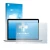 Parte frontal de un envase de producto con el logotipo de la marca upscreen. Al lado se muestra el dispositivo Apple MacBook P