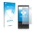 Parte frontal de un envase de producto con el logotipo de la marca upscreen. Al lado se muestra el dispositivo BlackBerry Key2