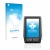 Parte frontal de un envase de producto con el logotipo de la marca upscreen. Al lado se muestra el dispositivo Bosch Kiox con 