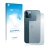 Parte frontal de un envase de producto con el logotipo de la marca upscreen. Al lado se muestra el dispositivo Apple iPhone 12