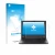 Parte frontal de un envase de producto con el logotipo de la marca upscreen. Al lado se muestra el dispositivo Fujitsu Lifeboo