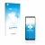 Parte frontal de un envase de producto con el logotipo de la marca upscreen. Al lado se muestra el dispositivo Sony Xperia 5 I
