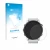 Parte frontal de un envase de producto con el logotipo de la marca upscreen. Al lado se muestra el dispositivo Garmin Forerunn